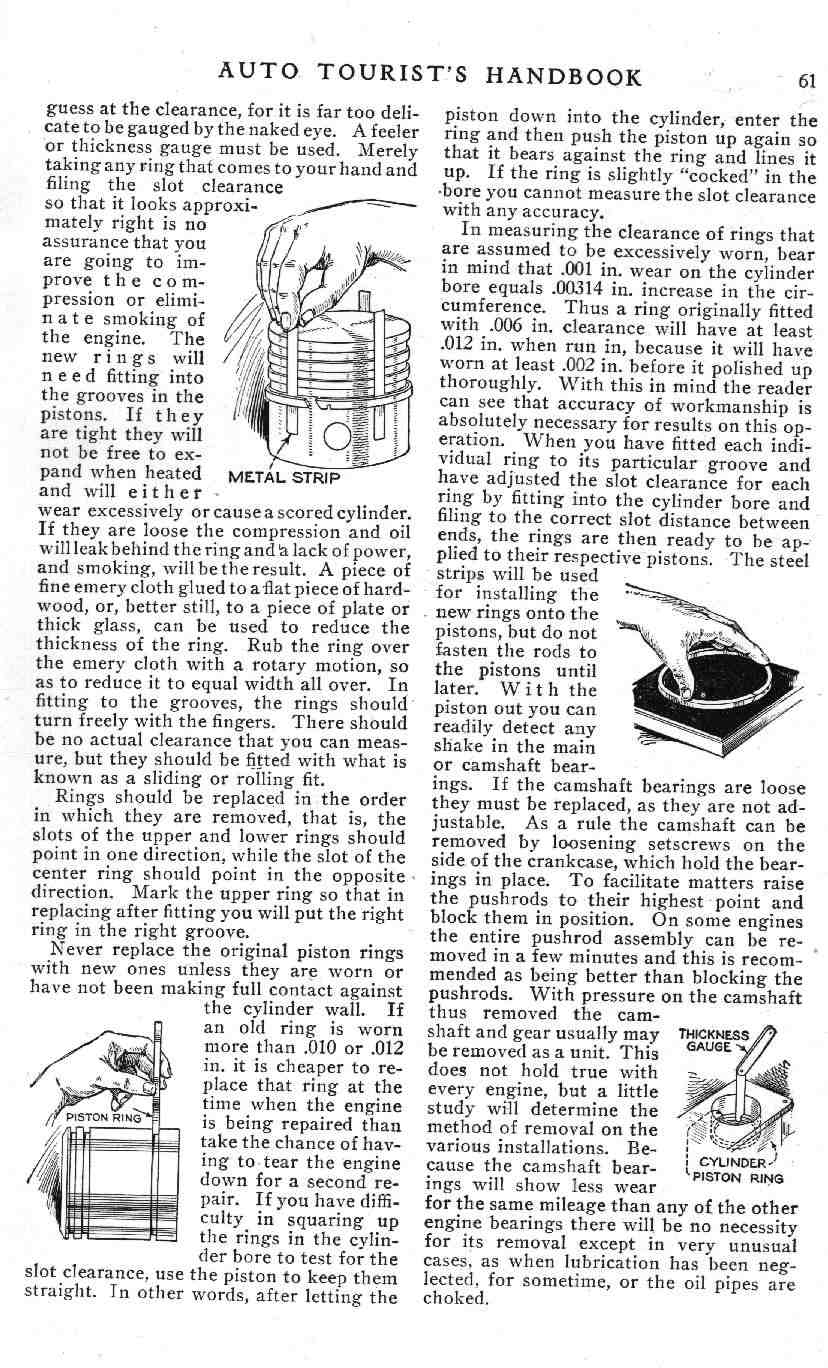 1924 Popular Mechanics Auto Tourist Handbook Page 1